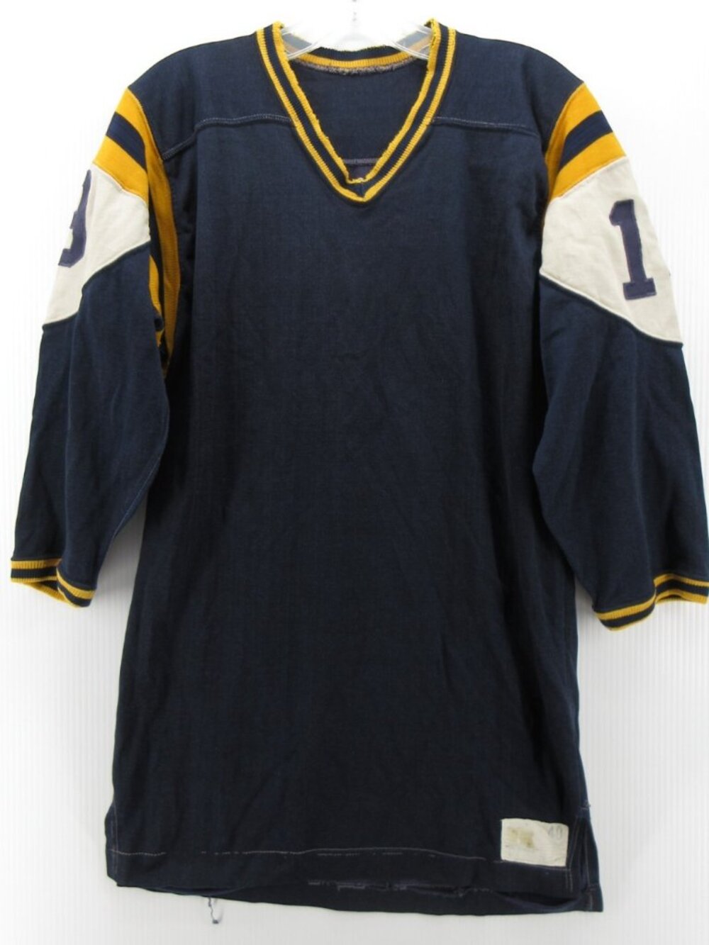 VINTAGE Russell Southern Jersey 40 Gold Football 60s 50s High School *